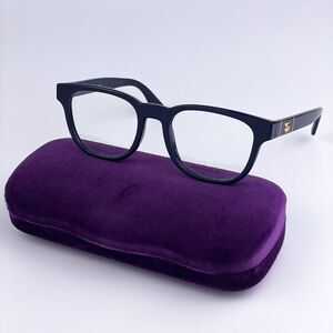 NEW GUCCI GG0764O 003 Blue Square Women Eyeglasses